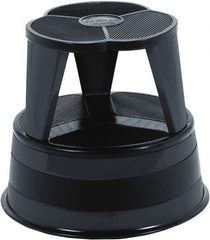 Cramer - 14-1/2" High, Black Step Stool - Steel, 350 Lb Capacity, Type 1AA Industry Rating - Exact Tooling