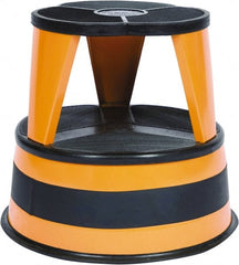 Cramer - 14-1/2" High, Orange Step Stool - Steel, 350 Lb Capacity, Type 1AA Industry Rating - Exact Tooling