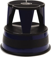 Cramer - 14-1/2" High, Navy Step Stool - Steel, 350 Lb Capacity, Type 1AA Industry Rating - Exact Tooling
