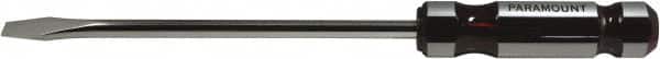 Paramount - 415mm OAL Standard Slotted Screwdriver - 300mm Blade Length, Round Shank, Acetate Handle - Exact Tooling