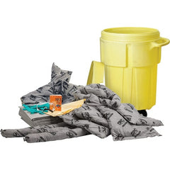 Brady SPC Sorbents - 38 Gal Capacity Universal Spill Kit - 55 Gal Polyethylene Drum - Exact Tooling