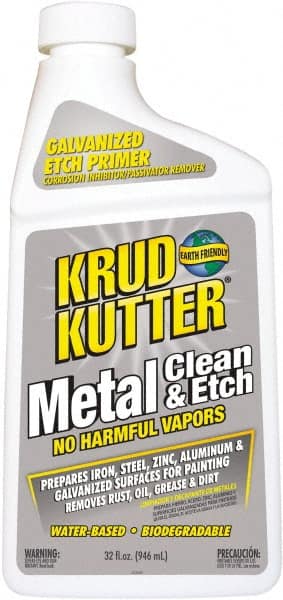 Krud Kutter - 32 Fl oz Bottle Cleaner/Etcher - 200 to 300 Sq Ft/Gal Coverage - Exact Tooling