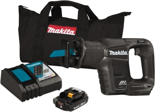Makita - 18V, 3,000 SPM, Cordless Reciprocating Saw - 13/16" Stroke Length, Lithium-Ion Batteries Included - Exact Tooling