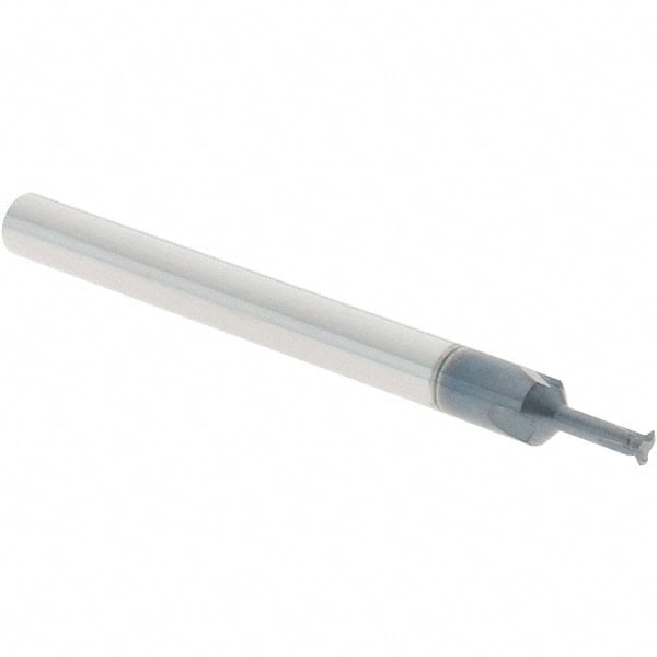 Value Collection - 0 TPI, Internal/External Single Profile Thread Mill - 1/8" Shank Diam, 3 Flute, 5/32" Neck Length, AlTiN+ Finish - Exact Tooling