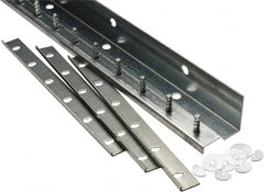TMI, LLC - 5Ft. Long Galvanized Steel Dock Strip Door Mounting Hardware - For Use with Vinyl Strip Material (All Widths) - Exact Tooling