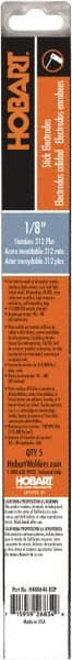 Hobart Welding Products - 14" Long, 1/8" Diam, Stainless Steel Arc Welding Electrode - 312SS All Position Welding Electrode - Exact Tooling