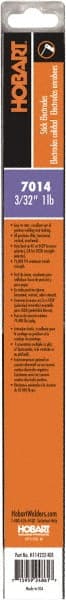 Hobart Welding Products - 14" Long, 3/32" Diam, High Strength Mild Steel Arc Welding Electrode - E7014 - Exact Tooling