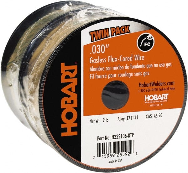 Hobart Welding Products - MIG Welding Wire Industry Specification: E71T-11 Wire Diameter: 0.03000 (Decimal Inch) - Exact Tooling