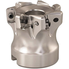 Seco - 1.653" Cut Diam, 0.9mm Max Depth, 0.629" Arbor Hole, 7 Inserts, LOHT06 Insert Style, Indexable Copy Face Mill - R220.21 Cutter Style, 1.574 High, Through Coolant, Series R220 - Exact Tooling