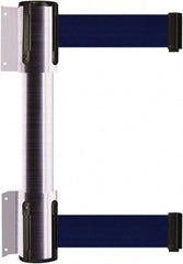 Tensator - 16.64" High x 156" Long x 3" Wide Barrier Dual Line Wall Mount - Steel, Satin Chrome Finish, Satin Chrome, Use with 898 Wall Receiver - Exact Tooling