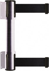 Tensator - 16.64" High x 156" Long x 3" Wide Barrier Dual Line Wall Mount - Steel, Satin Chrome Finish, Satin Chrome, Use with 898 Wall Receiver - Exact Tooling