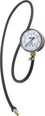 General - 2-1/2" Dial, 3/8 Thread, 0-35 Scale Range, Pressure Gauge - Thread Connection Mount, Accurate to ±1.5% of Full-Scale Range of Scale - Exact Tooling