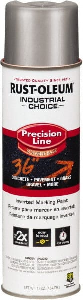 Rust-Oleum - 16 fl oz Silver Marking Paint - Solvent-Based Formula - Exact Tooling