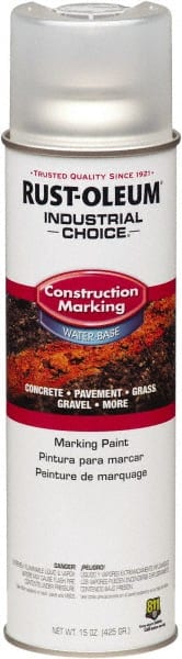 Rust-Oleum - 15 fl oz Clear Marking Paint - Water-Based Formula - Exact Tooling