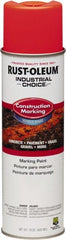 Rust-Oleum - 15 fl oz Orange Marking Paint - Water-Based Formula - Exact Tooling