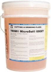 Master Fluid Solutions - Trim MicroSol 690XT, 5 Gal Pail Cutting & Grinding Fluid - Semisynthetic, For Machining - Exact Tooling