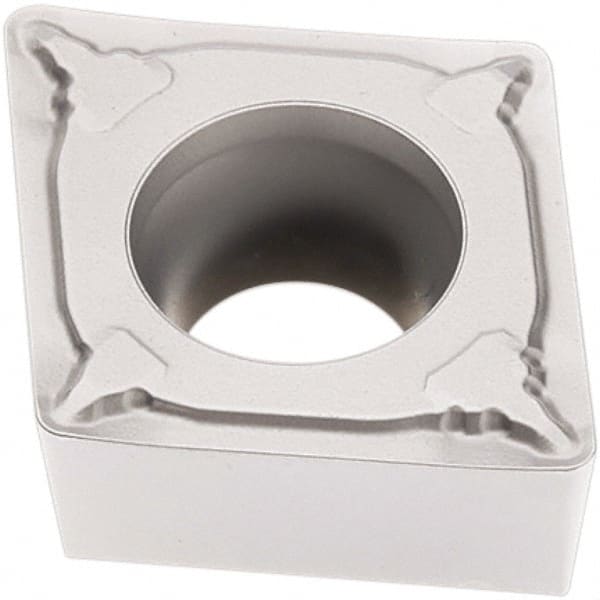 Seco - CCMT433 F1 Grade TP2501 Carbide Turning Insert - Al2O3 Finish, 80° Diamond, 1/2" Inscr Circle, 3/16" Thick, 3/64" Corner Radius - Exact Tooling