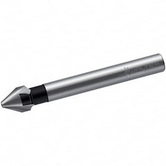 Walter-Titex - 6.3mm Head Diam, 5mm Shank Diam, 3 Flute 60° High Speed Steel Countersink - Exact Tooling
