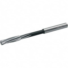Walter-Titex - 9.72mm Cobalt 6 Flute Chucking Reamer - Spiral Flute, 10mm Straight Shank, 38mm Flute Length, 133mm OAL - Exact Tooling