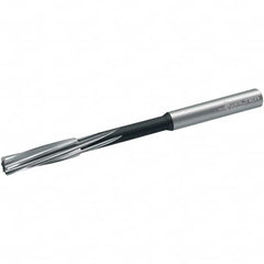 Walter-Titex - 9.8mm Cobalt 6 Flute Chucking Reamer - Spiral Flute, 10mm Straight Shank, 38mm Flute Length, 133mm OAL - Exact Tooling