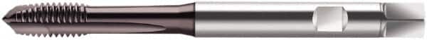 Walter-Prototyp - M6x1.00 Metric, 3 Flute, Hardlube Finish, Cobalt Spiral Point Tap - Plug Chamfer, Right Hand Thread, 80mm OAL, 10mm Thread Length, 6mm Shank Diam, 6HX Class of Fit, Series S2021302 - Exact Tooling