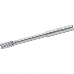 Walter-Titex - 9mm Solid Carbide 6 Flute Chucking Reamer - Spiral Flute, 10mm Straight Shank, 20mm Flute Length, 100mm OAL - Exact Tooling