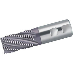 Walter-Prototyp - 12mm Diam, 26mm LOC, 4 Flute Powdered Metal Roughing Square End Mill - AlCrN Finish, 83mm OAL, 12mm Shank Diam, Single End, Extended Reach, Centercutting, 35° Helix - Exact Tooling