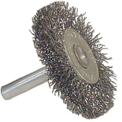 Vortec Pro 3″ Crimped Wire Wheel, .008″ Steel Fill, 1/4″ Stem - Exact Tooling