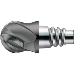 Walter-Prototyp - H8E Carbide Ball Nose Milling Tip Insert - TiAlN Finish, 4 Flutes, 20mm Cutting Diam, 11mm Depth of Cut, 21.3mm Extension, 0.3937" Cnr Rad - Exact Tooling