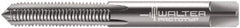 Walter-Prototyp - M8x1.00 Metric Fine 6H 4 Flute Bright Finish Solid Carbide Straight Flute Machine Tap - Modified Bottoming, Right Hand Thread, 90mm OAL, 25mm Thread Length, Oversize - Exact Tooling