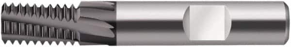 Walter-Prototyp - 0.3937" Cutting Diam, 5 Flute, Solid Carbide Helical Flute Thread Mill - Internal Thread, 20mm LOC, 72mm OAL, 10mm Shank Diam - Exact Tooling