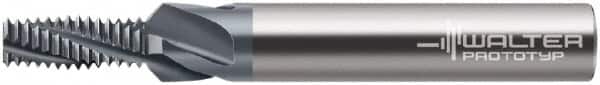 Walter-Prototyp - M3x0.50, 0.0906" Cutting Diam, 3 Flute, Solid Carbide Helical Flute Thread Mill - Internal Thread, 6mm LOC, 57mm OAL, 6mm Shank Diam - Exact Tooling