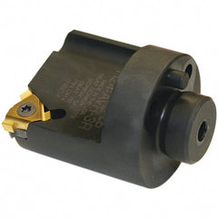 Tool-Flo - Insert Style 16NR, 41.28mm Head Length, Right Hand Cut, Modular Threading Cutting Unit Head - System Size H24, 0.89" Center to Cutting Edge, Series Laydown - Exact Tooling