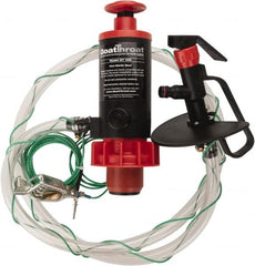 GoatThroat Pumps - 3/8" Outlet, 4 GPM, Polypropylene Hand Operated Transfer Pump - 56" OAL, For up to 55 Gal Drums, For Class I & II Flammable & Combustible Liquids - Exact Tooling