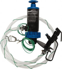GoatThroat Pumps - 3/8" Outlet, 4 GPM, Polypropylene Hand Operated Transfer Pump - 56" OAL, For up to 55 Gal Drums, For Class I & II Flammable & Combustible Liquids - Exact Tooling