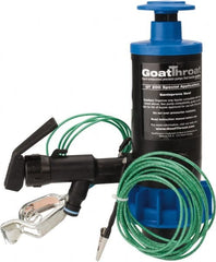 GoatThroat Pumps - 3/8" Outlet, 4 GPM, Polypropylene Hand Operated Transfer Pump - 56" OAL, For up to 55 Gal Drums, For Class I & II Flammable & Combustible Liquids - Exact Tooling