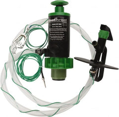 GoatThroat Pumps - 3/8" Outlet, 4 GPM, Polypropylene Hand Operated Transfer Pump - 56" OAL, For up to 55 Gal Drums, For Class I & II Flammable & Combustible Liquids - Exact Tooling