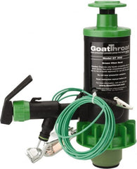 GoatThroat Pumps - 3/8" Outlet, 4 GPM, Polypropylene Hand Operated Transfer Pump - 56" OAL, For up to 55 Gal Drums, For Class I & II Flammable & Combustible Liquids - Exact Tooling
