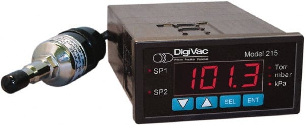 DigiVac - Vacuum Gauges Type: Electronic Vacuum Gauge Vacuum Range: 0.001 - 760 Torr - Exact Tooling