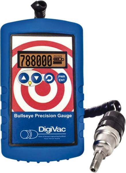 DigiVac - Vacuum Gauges Type: Electronic Vacuum Gauge Vacuum Range: 1 - 800,000 Microns - Exact Tooling