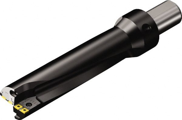 Sandvik Coromant - 237mm Max Drill Depth, 3xD, 79mm Diam, Indexable Insert Drill - 2 Inserts, 50.8mm Shank Diam, 2 Cylindrical Shank - Exact Tooling