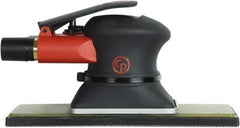 Chicago Pneumatic - 10,000 OPM, 9 CFM Air Consumption, 90 psi Air Pressure, Jitter Bug Air Orbital Sander - Rectangular Pad, 1/4" Inlet - Exact Tooling