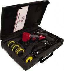 Chicago Pneumatic - 2" Wheel Diam, 22,000 RPM, Pneumatic Angle & Disc Grinder - 3/8-24 Spindle, 8 CFM, Side Exhaust - Exact Tooling