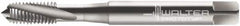 Walter-Prototyp - M3x0.50 Metric 3 Flute 6G Modified Bottoming Spiral Flute Tap - Cobalt, Bright Finish, 56mm OAL, Right Hand Flute, Right Hand Thread, Series 20430 - Exact Tooling
