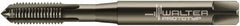 Walter-Prototyp - #10-32 UNC 2B 4 Flute Nitride/Oxide Finish Cobalt Straight Flute Machine Tap - Modified Bottoming, Right Hand Thread, 2-3/8" OAL, 18.01mm Thread Length, Oversize - Exact Tooling
