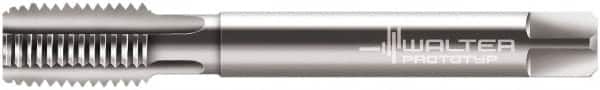 Walter-Prototyp - M6x0.75 Metric Fine 6H 3 Flute Bright Finish Cobalt Straight Flute Machine Tap - Modified Bottoming, Left Hand Thread, 80mm OAL, 15mm Thread Length, Oversize - Exact Tooling