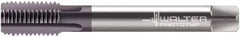 Walter-Prototyp - M12x1.50 Metric Fine 6HX 4 Flute Multilayer TiAlN Finish Solid Carbide Straight Flute Machine Tap - Modified Bottoming, Right Hand Thread, 100mm OAL, 20mm Thread Length, Oversize, Through Coolant - Exact Tooling