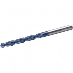 Walter-Titex - 9mm 118° Cobalt Jobber Drill - TiNAl Finish, Right Hand Cut, Spiral Flute, Straight Shank, 125mm OAL, VA Inox Point - Exact Tooling