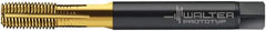 Walter-Prototyp - 1/4-28 UNF 2B Modified Bottoming Thread Forming Tap - Cobalt, TiN Finish, 80.01mm OAL, 15.01mm Thread Length, Right Hand Thread, Series ACP2361745 - Exact Tooling