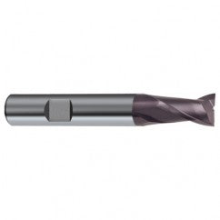 20mm Dia. x 92mm Overall Length 2-Flute Square End Solid Carbide SE End Mill-Weldon Shank-Center Cut-Firex - Exact Tooling